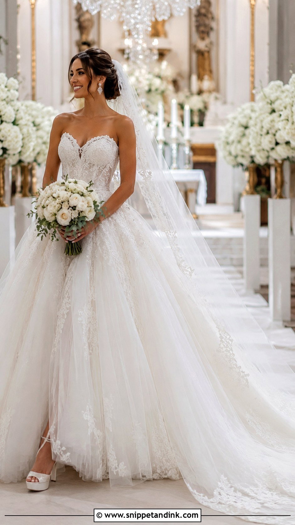 Fluffy Wedding Dress With Train - Snippet and Ink - 25 Fluffy Wedding Dress Ideas