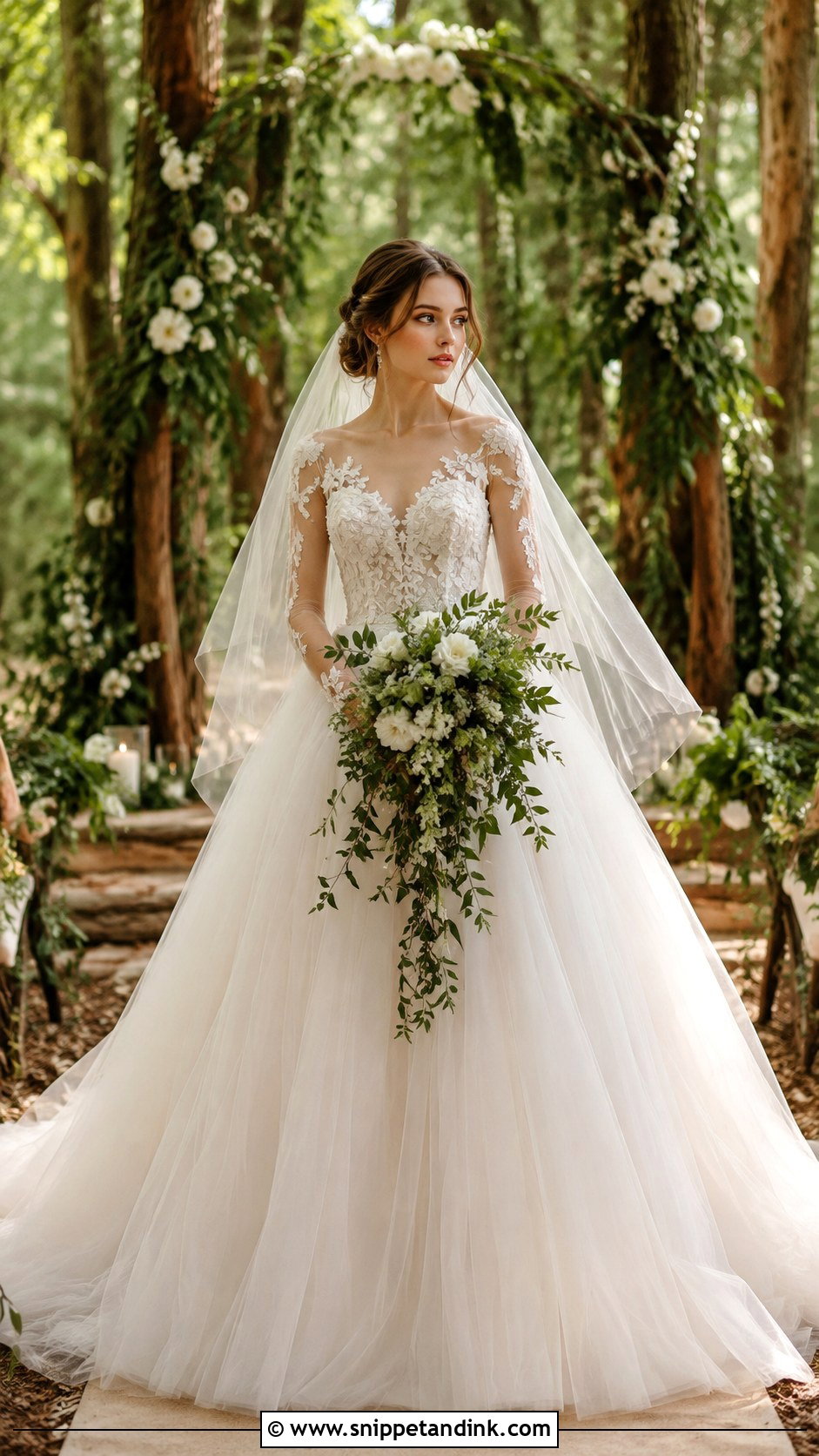 Forest Fairy Ball Gown Wedding Dress - Snippet and Ink - 25 Forest Fairy Wedding Dress Ideas