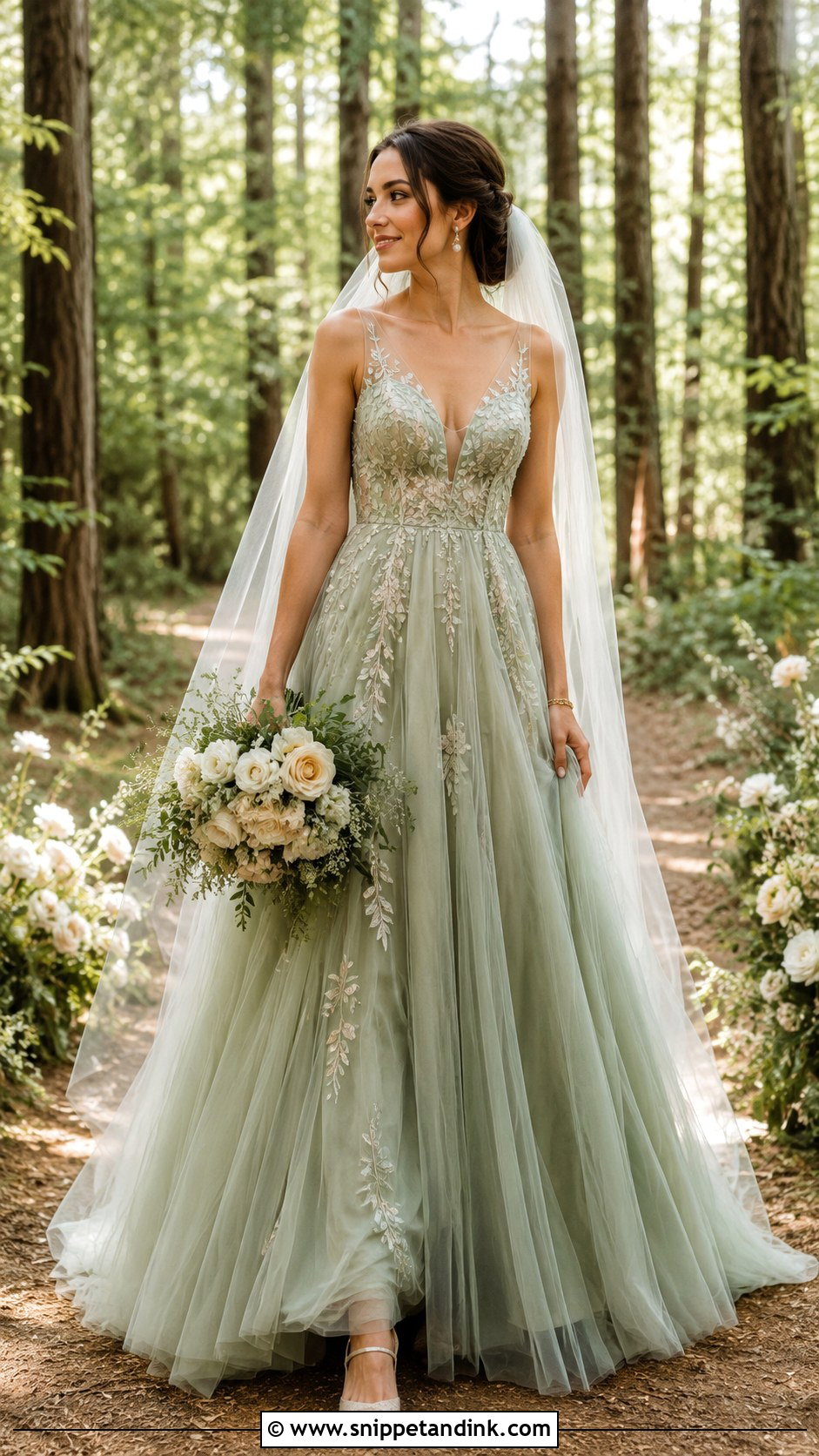 Forest Fairy Green Wedding Dress - Snippet and Ink - 25 Forest Fairy Wedding Dress Ideas