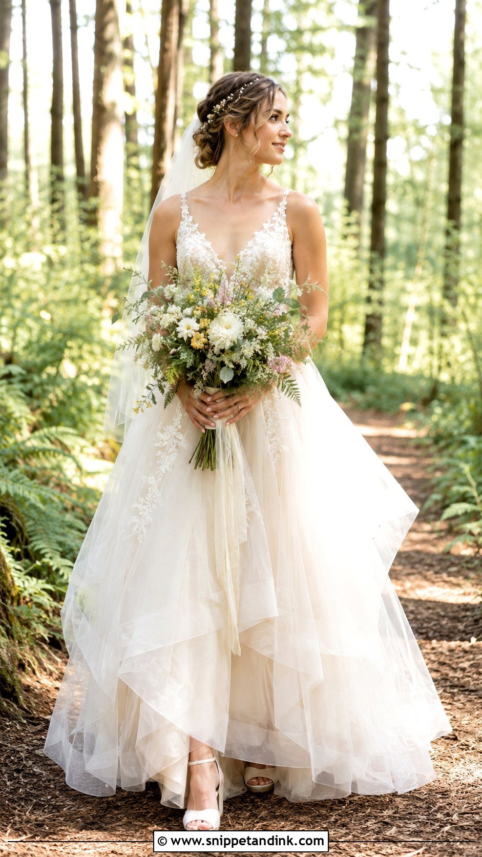 Forest Fairy Tulle Wedding Dress - Snippet and Ink - 25 Forest Fairy Wedding Dress Ideas