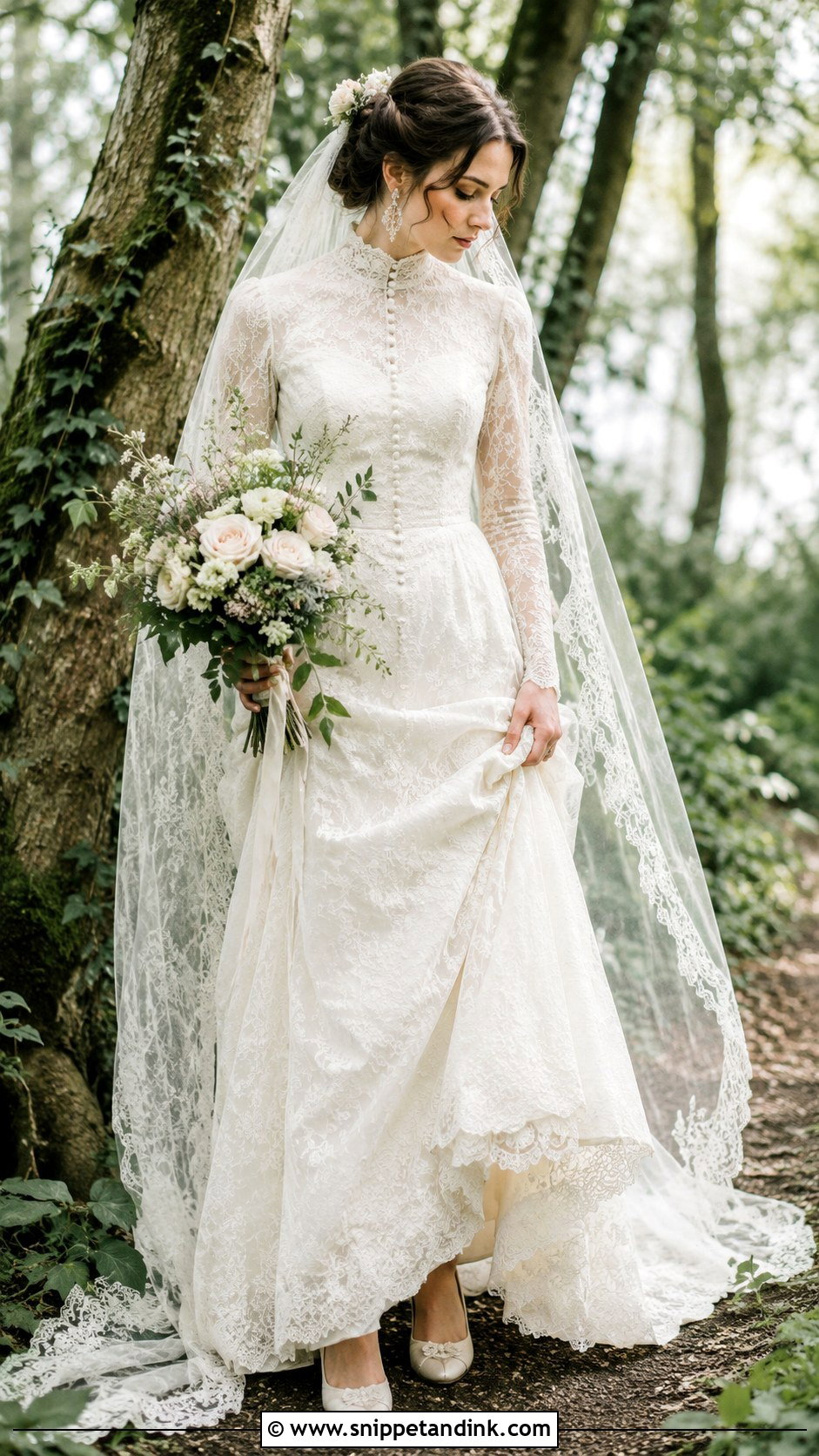 Forest Fairy Vintage Wedding Dress - Snippet and Ink - 25 Forest Fairy Wedding Dress Ideas