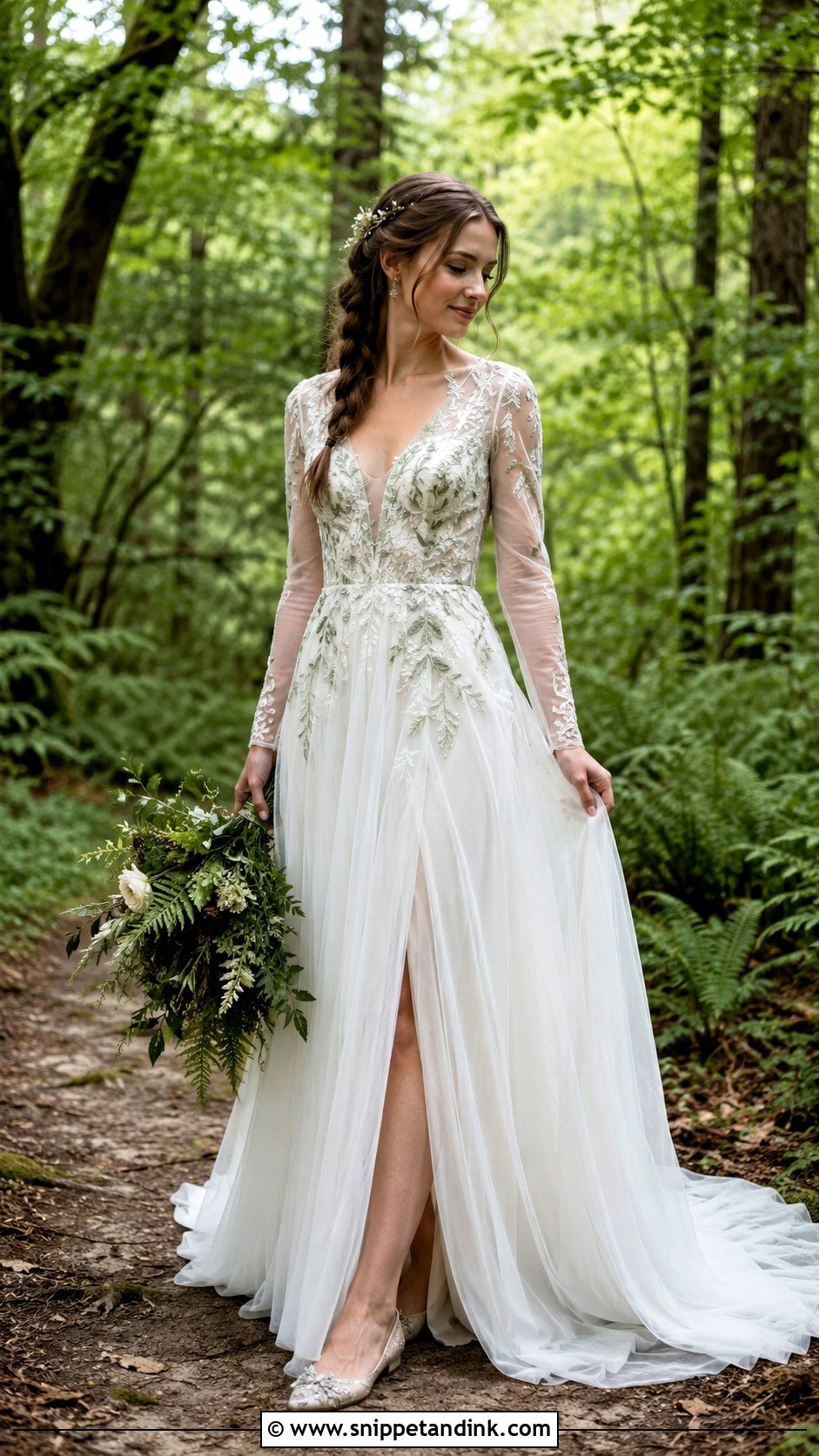 Forest Fairy Wedding Dress - Snippet and Ink - 30 Whimsical Wedding Dress Fairies Ideas