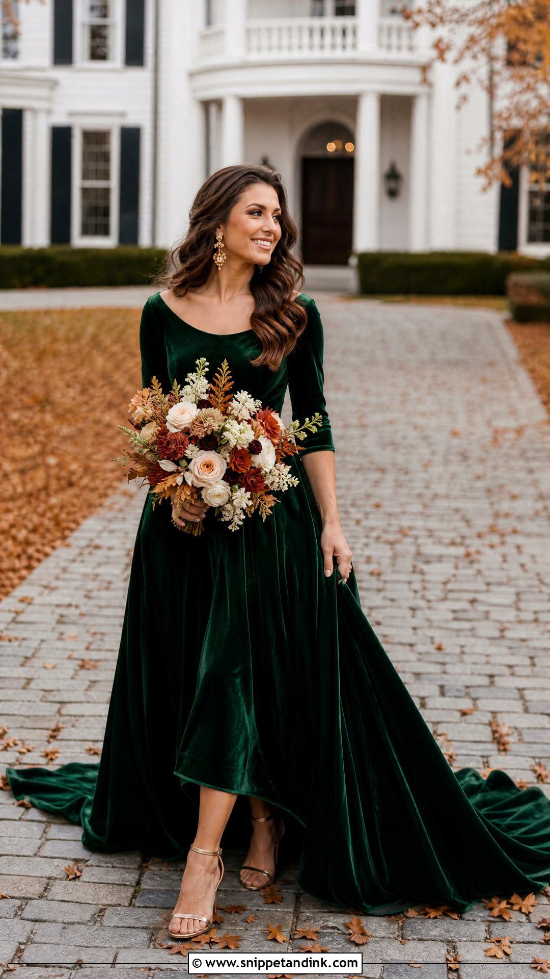Forest Green Fall Wedding Dress - Snippet and Ink - 25 Forest Green Wedding Dress Ideas