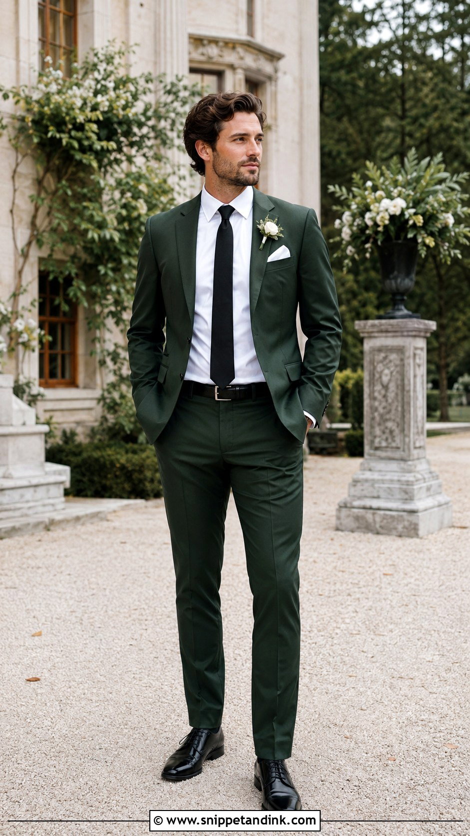 Forest Green Groomsman Suit - Snippet and Ink - 20 Groomsman Suits