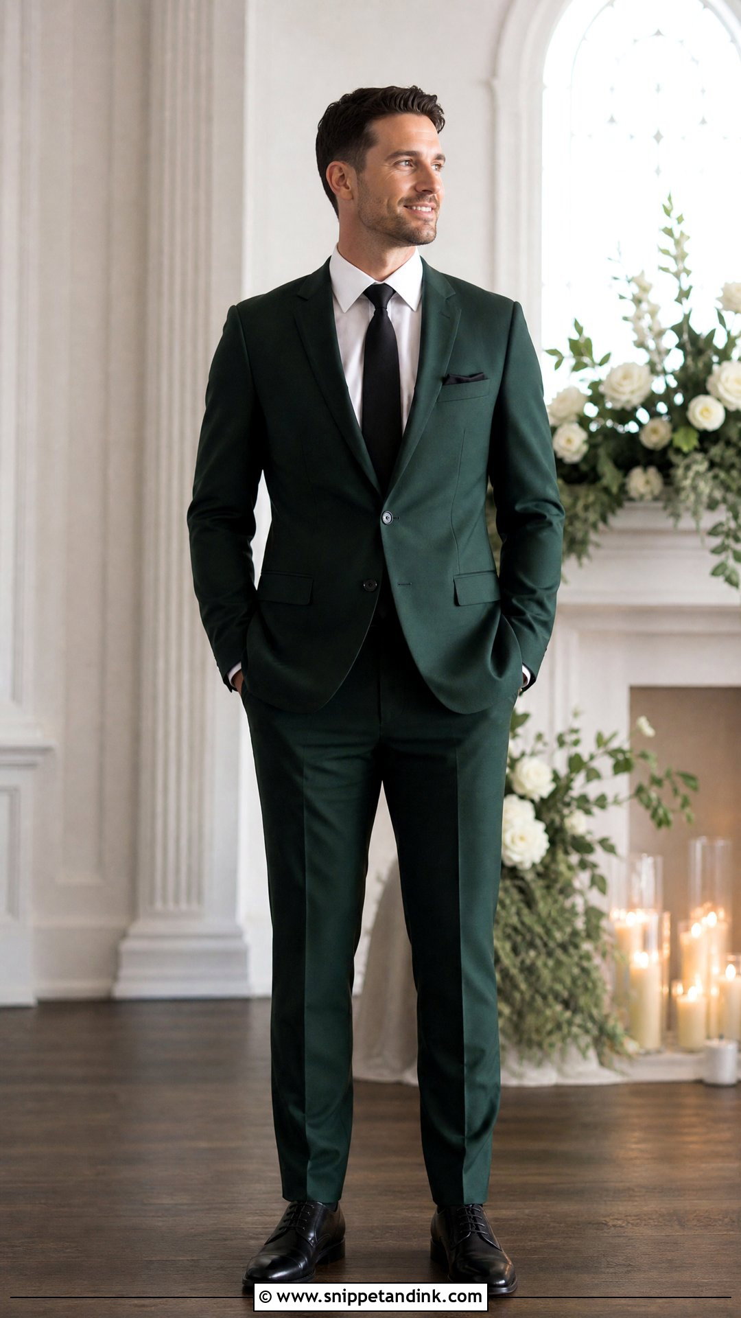 Forest Green Groomsman Suit - Snippet and Ink - 25 Groomsman Outfits