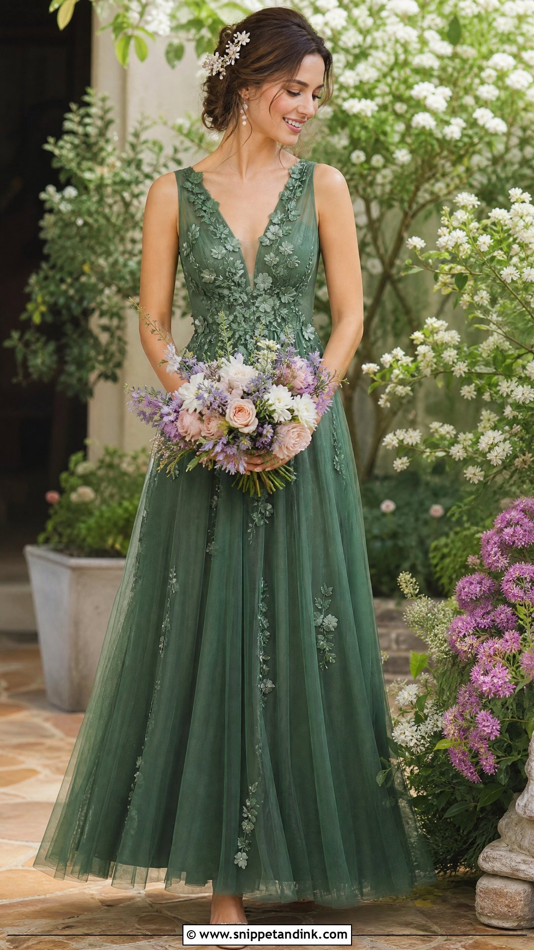 Forest Green Spring Wedding Dress - Snippet and Ink - 25 Forest Green Wedding Dress Ideas