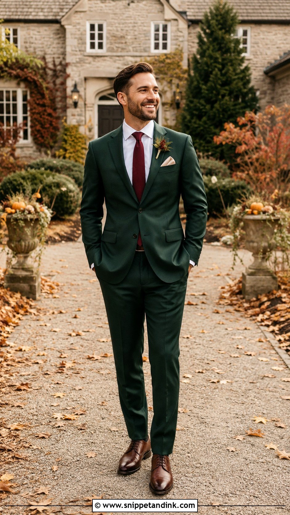 Forest Green Suit With Burgundy Tie - Snippet and Ink - 25 Forest Green Wedding Suit Ideas