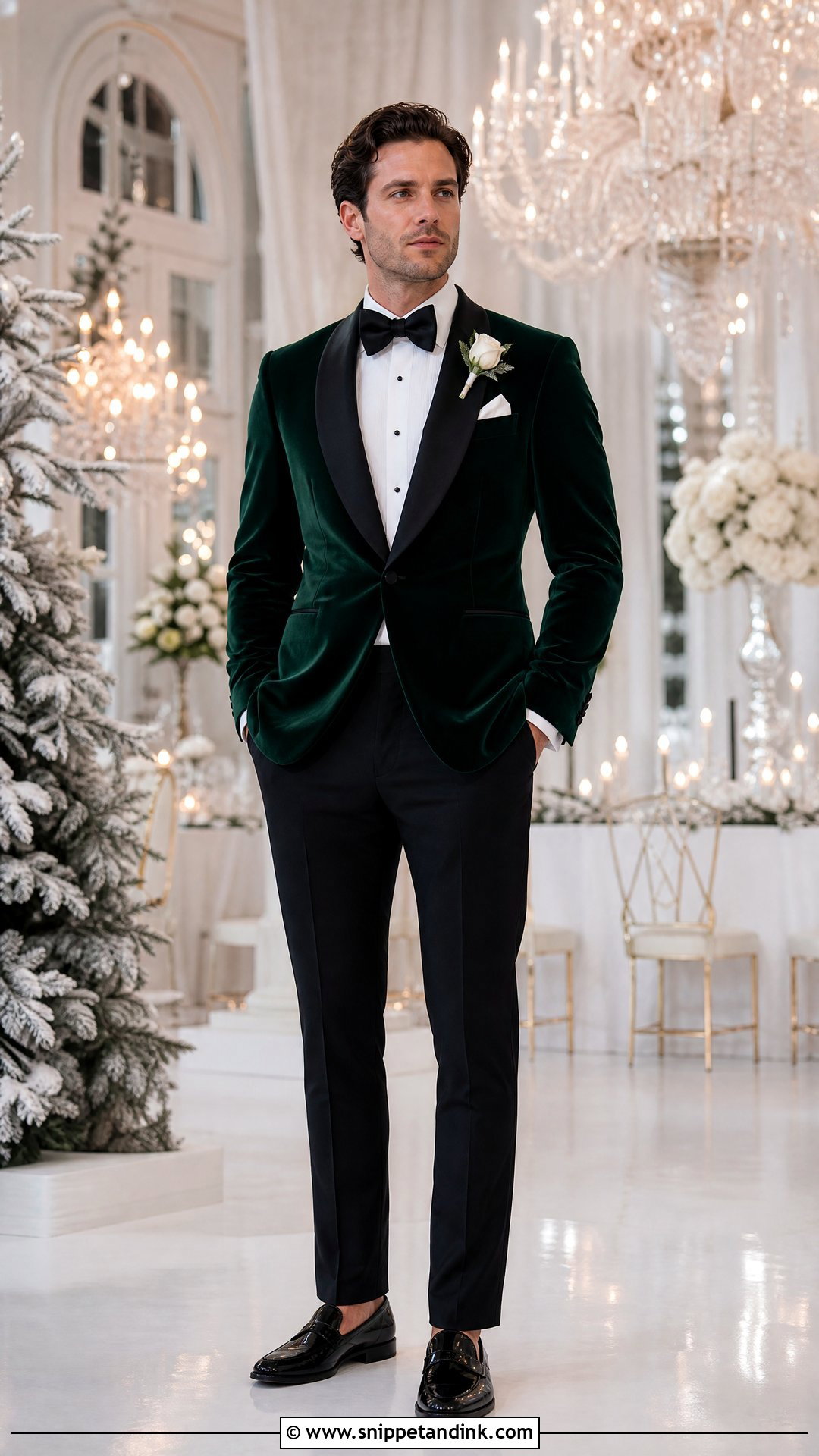 Forest Green Velvet Wedding Suit - Snippet and Ink - 20 Wedding Husband Suit Ideas
