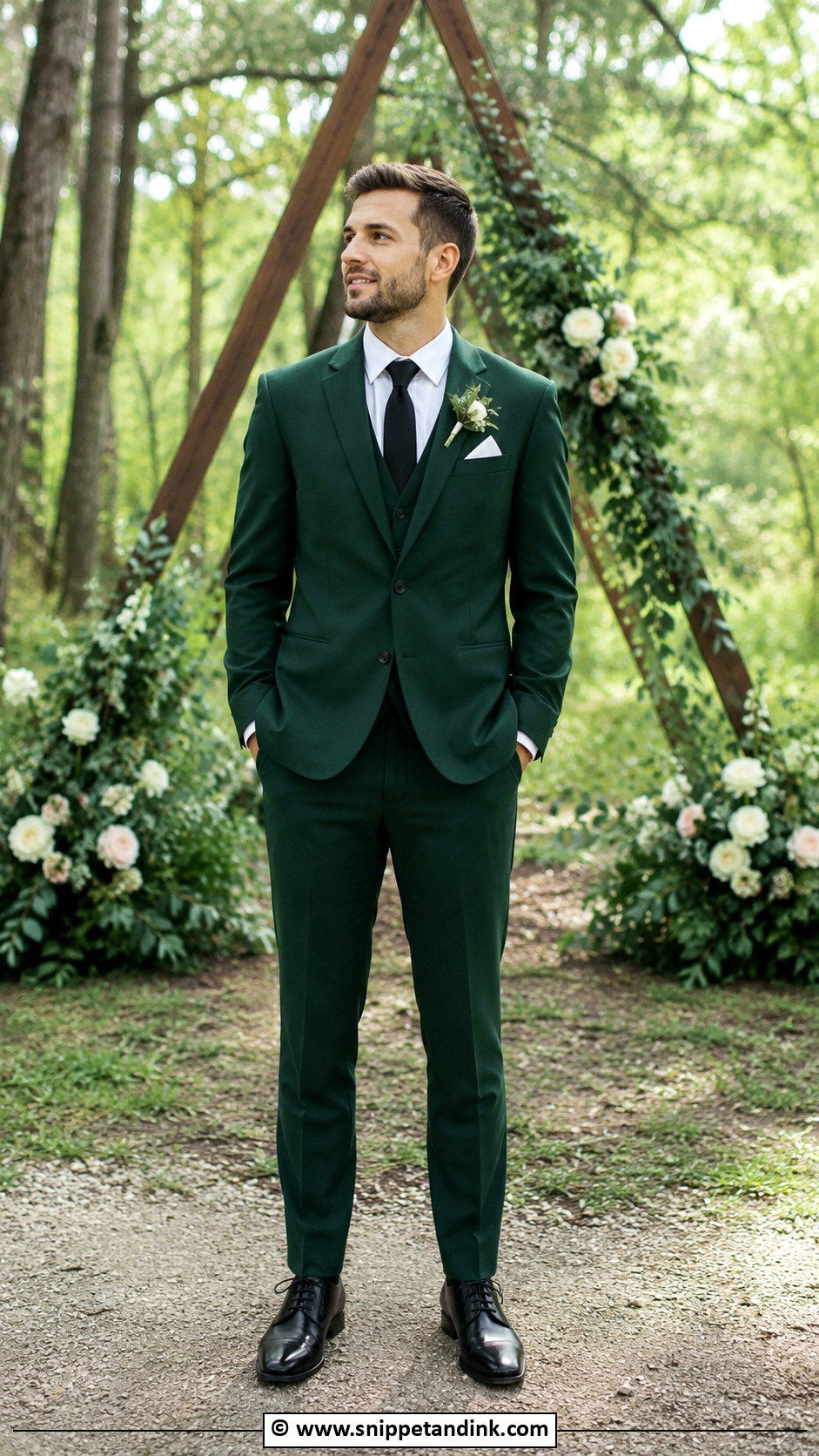 Forest Green Wedding Suit - Snippet and Ink - 30 Green Wedding Suit Ideas
