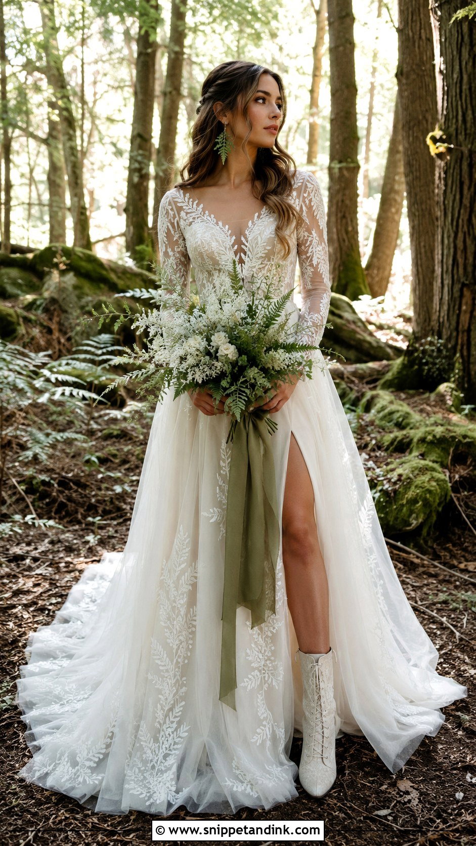 Forest Nature Wedding Dress - Snippet and Ink - 25 Nature Wedding Dress Ideas