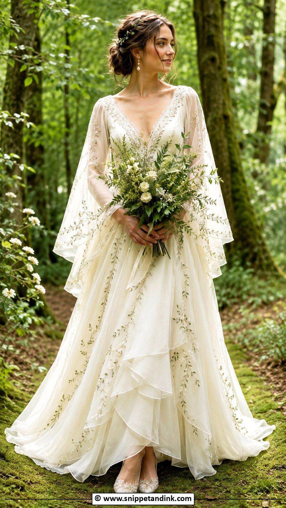 Forest Wedding Dress - Snippet and Ink - 35 Whimsical Wedding Dress Ideas
