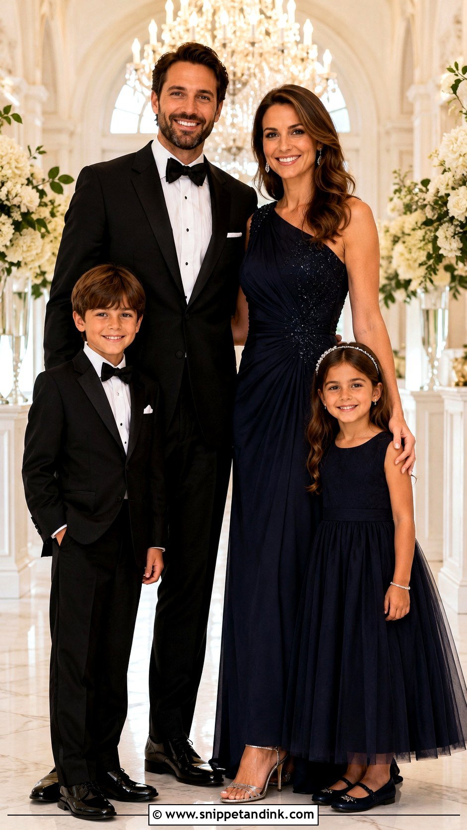 Formal Black Tie Family Wedding Outfit - Snippet and Ink - 25 Family Wedding Outfits