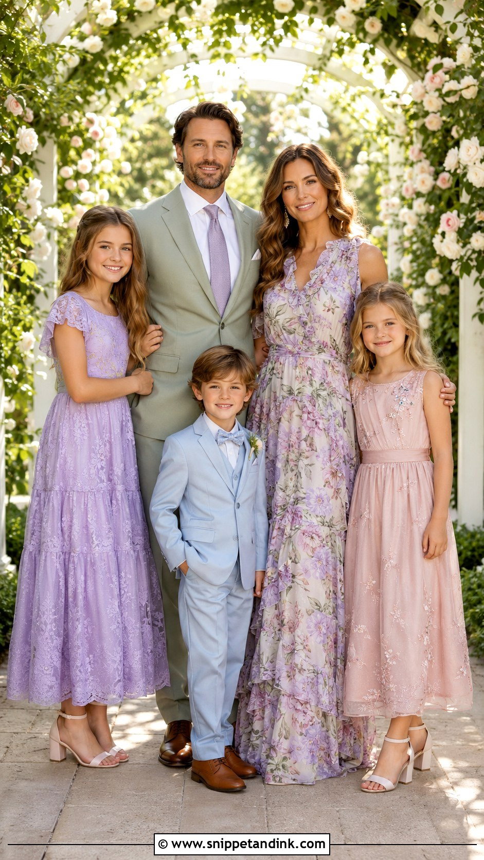 Formal Garden Family Wedding Attire - Snippet and Ink - 20 Family Wedding Attire Ideas