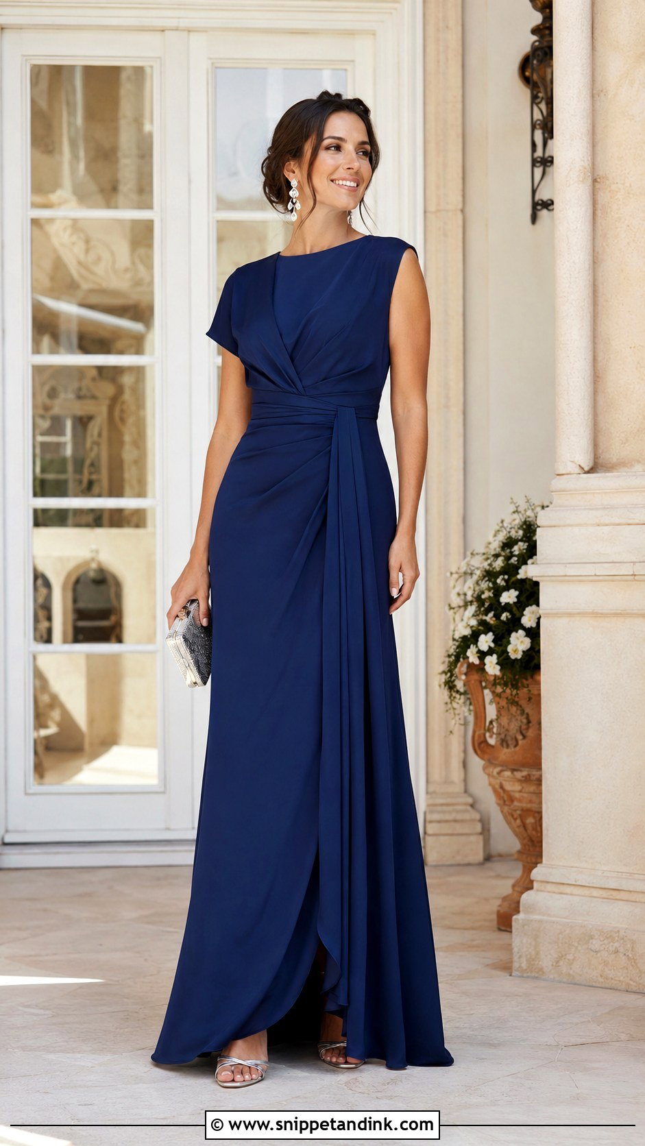 Formal Maxi Dress Afternoon Wedding Outfit - Snippet and Ink - 20 Afternoon Wedding Outfit Ideas