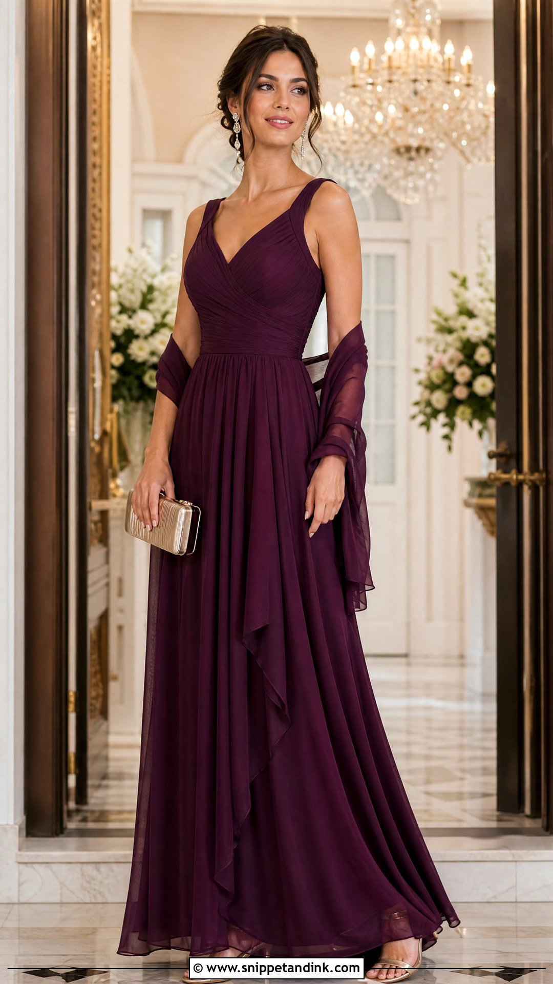 Formal Maxi Dress Wedding Guest Outfit - Snippet and Ink - 20 Outfits for a Wedding