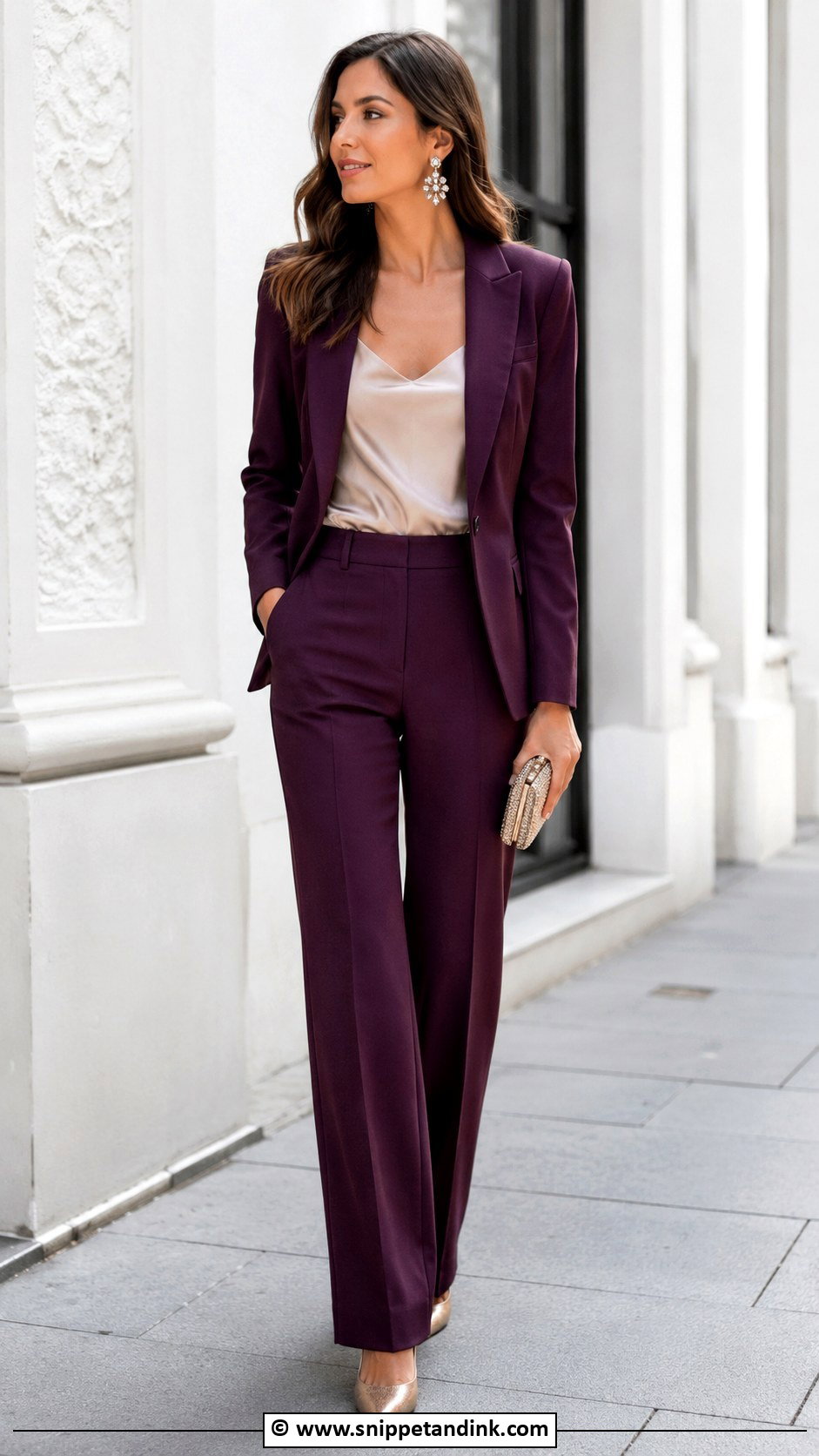 Formal Pantsuit Wedding Outfit - Snippet and Ink - 30 Outfit for Wedding Ideas