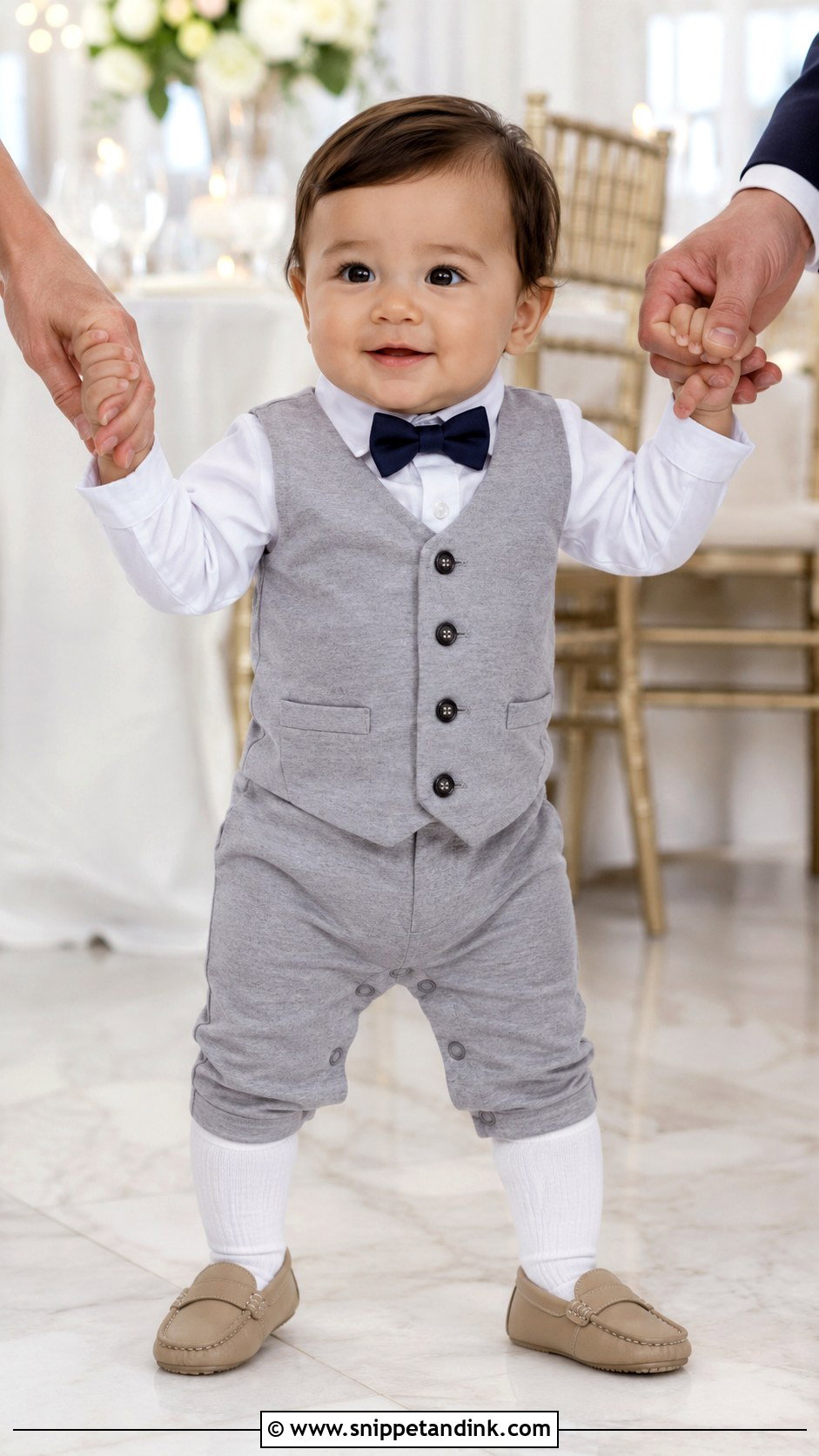 Formal Romper Baby Boy Wedding Outfit - Snippet and Ink - 20 Little Boy Wedding Outfit Ideas