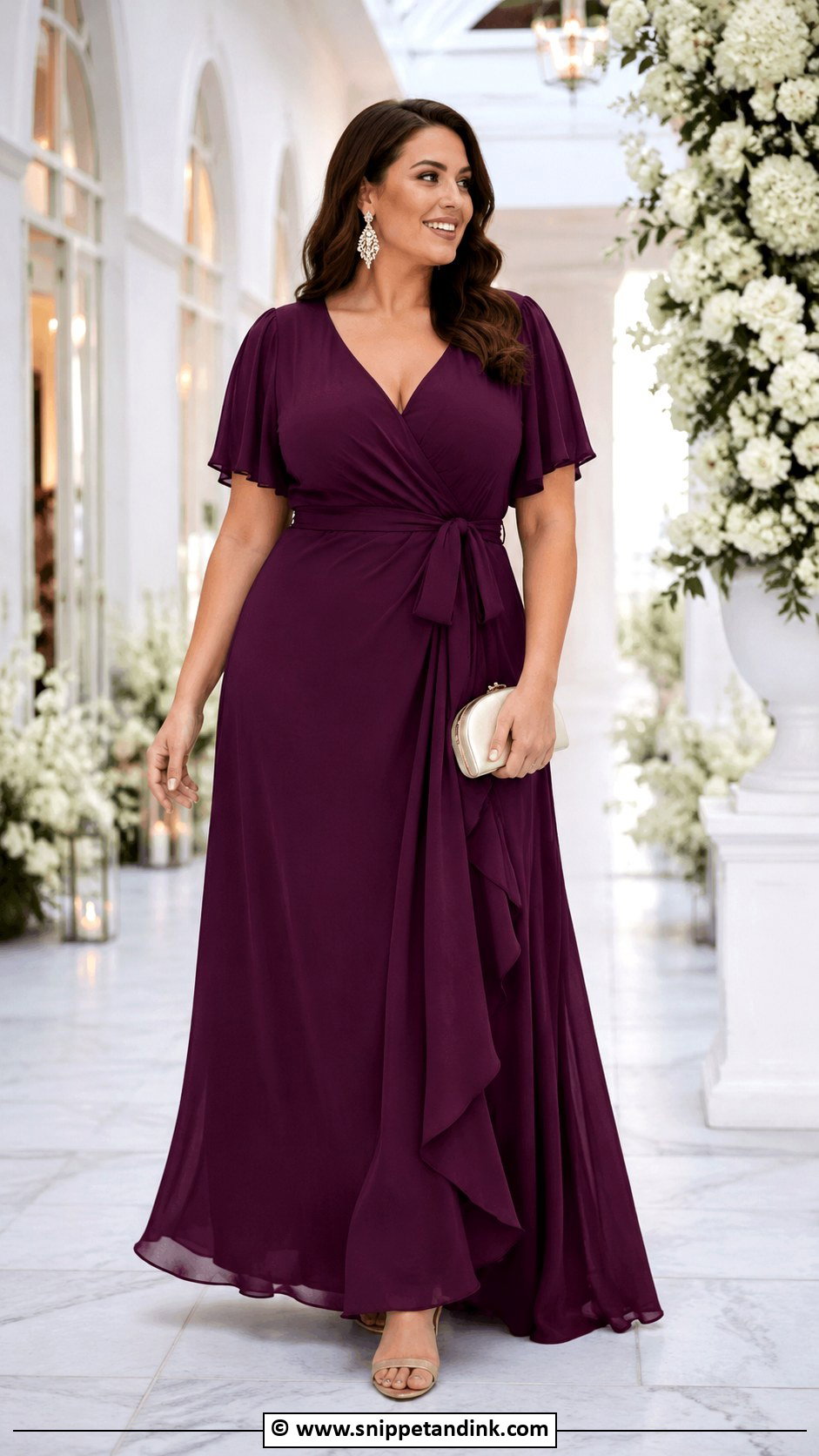 Formal Wedding Guest Outfit For Curvy Women - Snippet and Ink - 30 Formal Wedding Attire Ideas