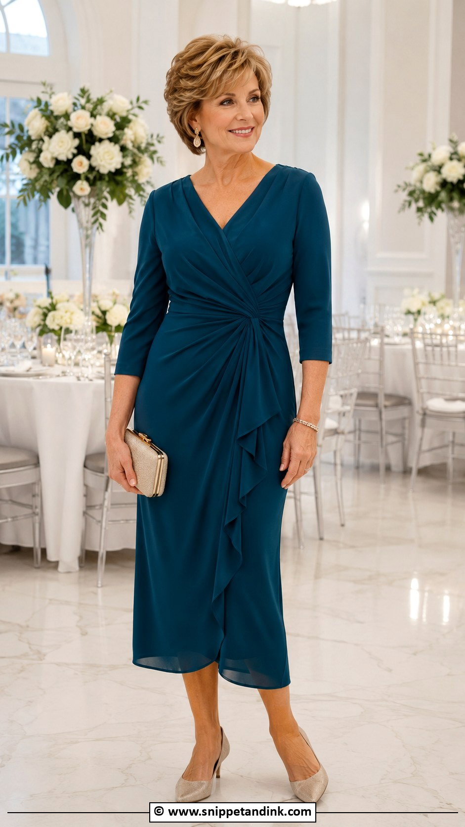 Formal Wedding Guest Outfit For Women Over 50 - Snippet and Ink - 30 Formal Wedding Attire Ideas