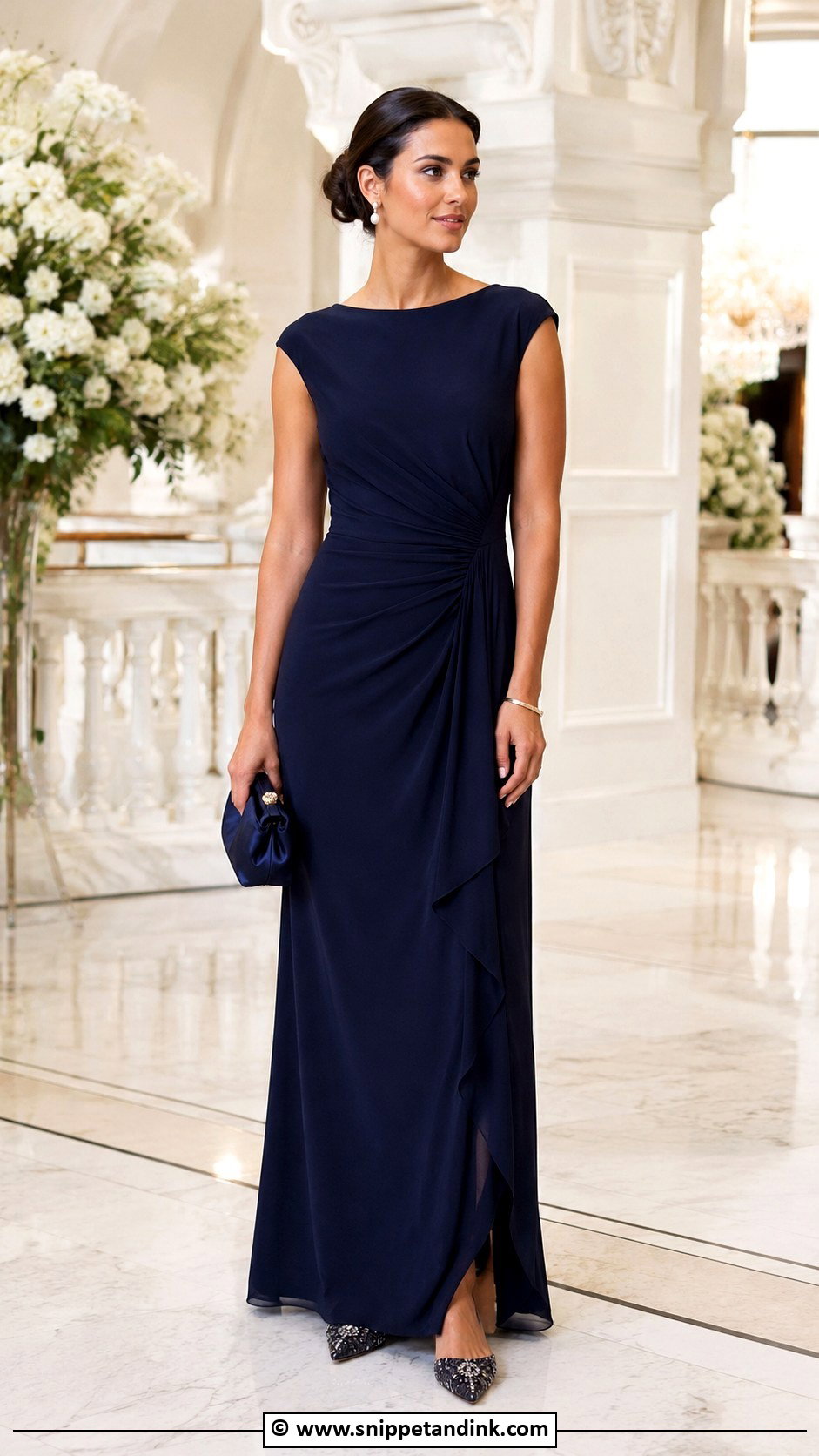 Formal Wedding Guest Outfit With Flats - Snippet and Ink - 30 Formal Wedding Attire Ideas