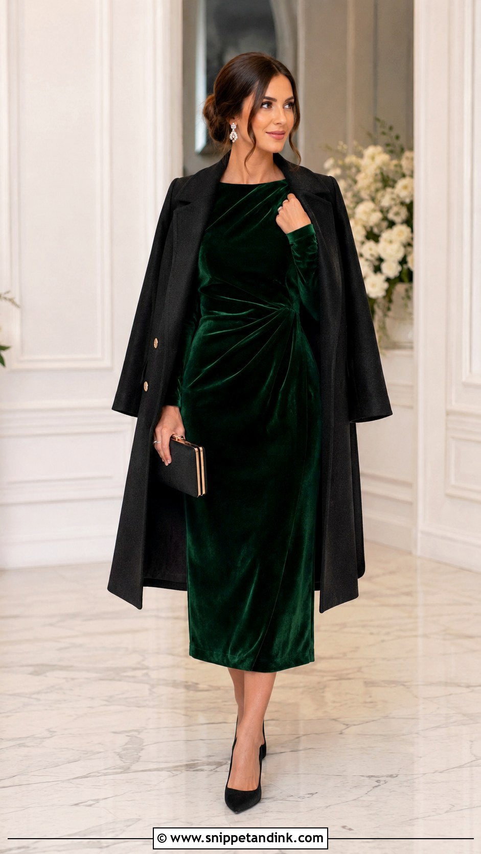 Formal Winter Wedding Attendee Outfit - Snippet and Ink - 25 Wedding Attendee Outfit Ideas
