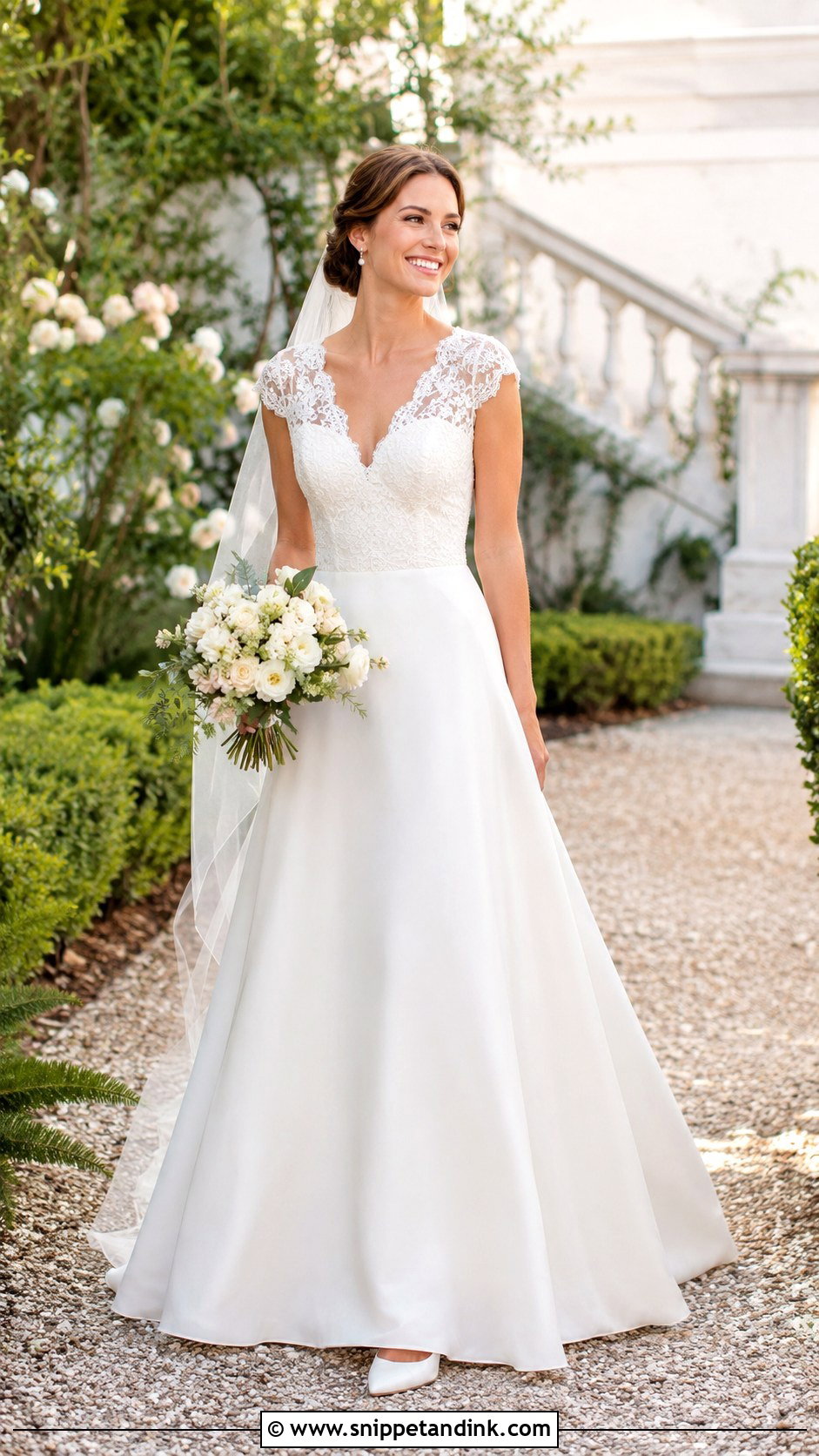 French A Line Wedding Dress - Snippet and Ink - 30 French Wedding Dress Ideas