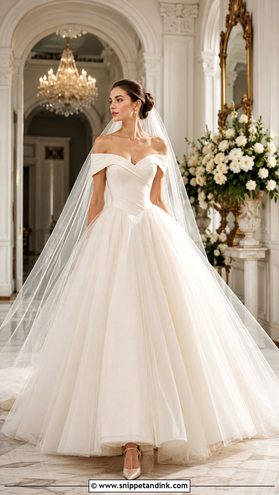 French Ball Gown Wedding Dress - Snippet and Ink - 30 French Wedding Dress Ideas