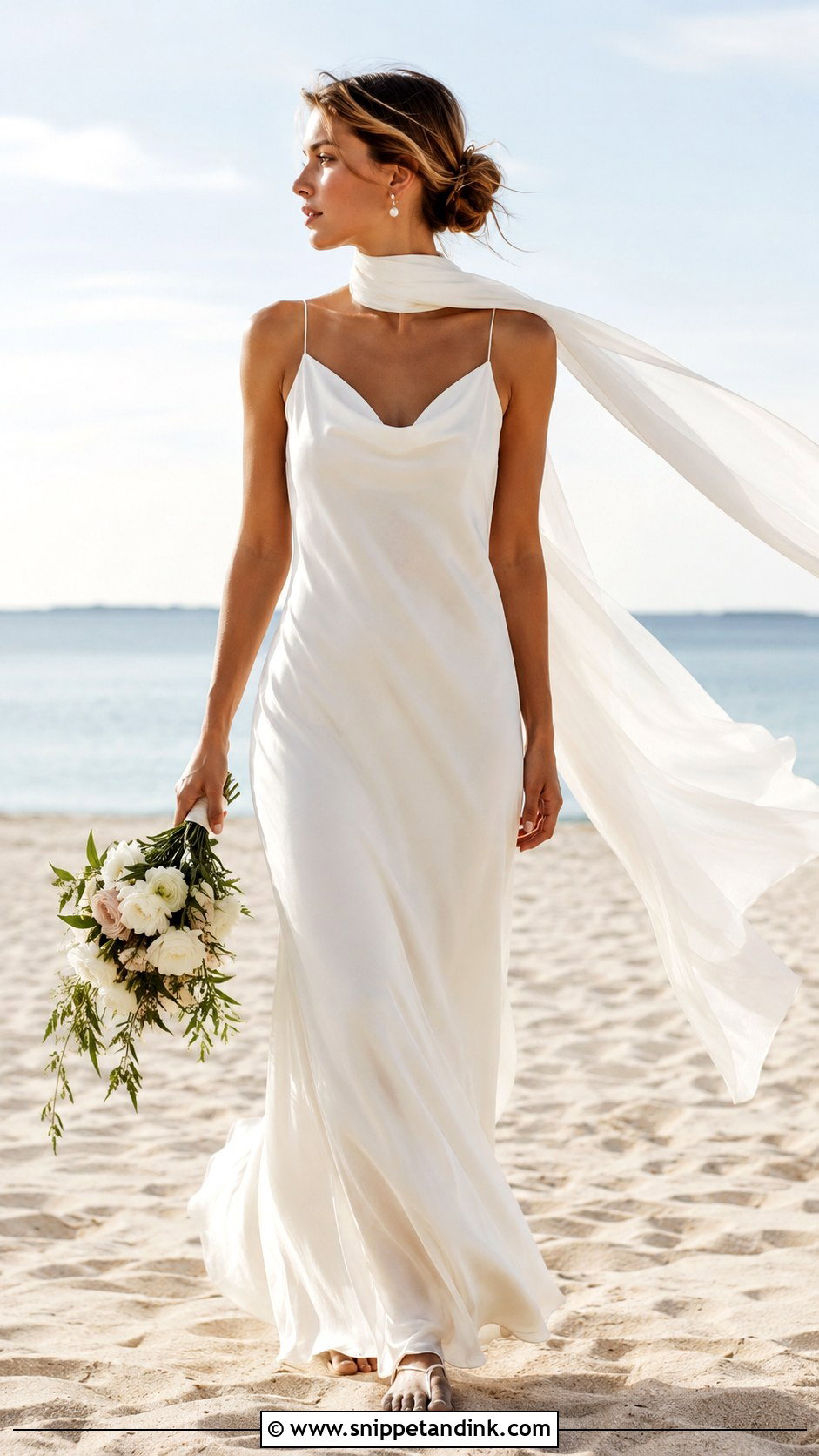 French Beach Wedding Dress - Snippet and Ink - 30 French Wedding Dress Ideas