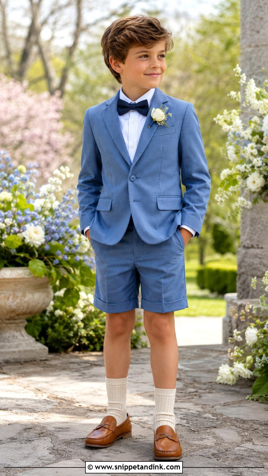 French Blue Ring Bearer Outfit - Snippet and Ink - 20 Blue Ring Bearer Outfit Ideas