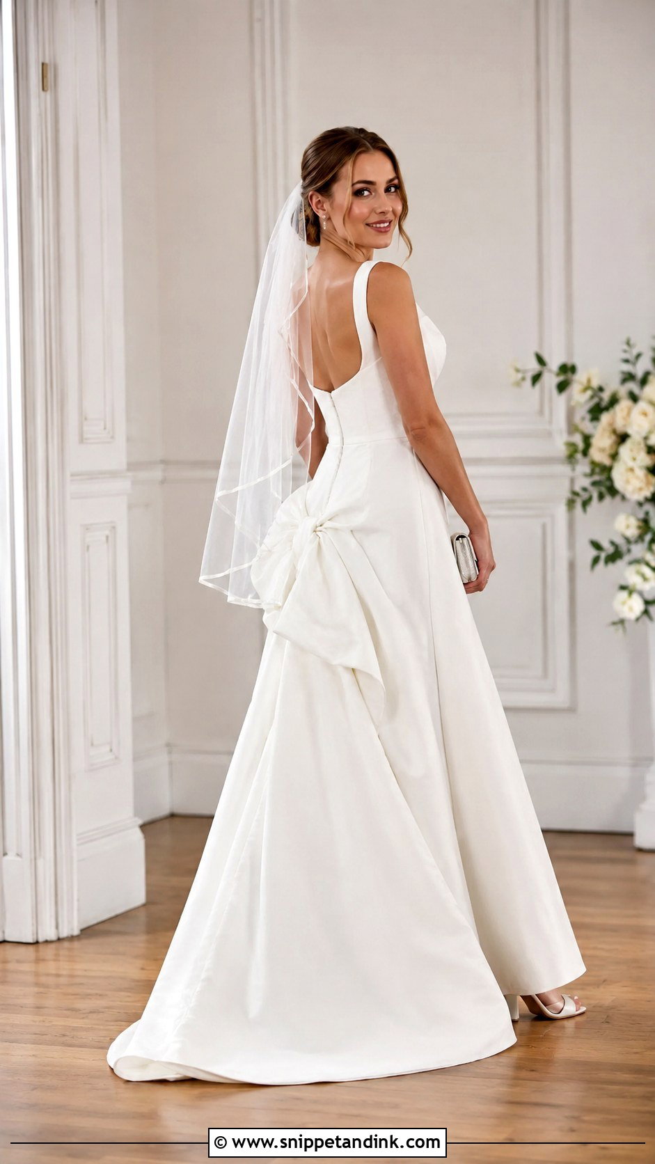 French Bustle A Line Wedding Dress - Snippet and Ink - 25 French Bustle Wedding Dress Ideas