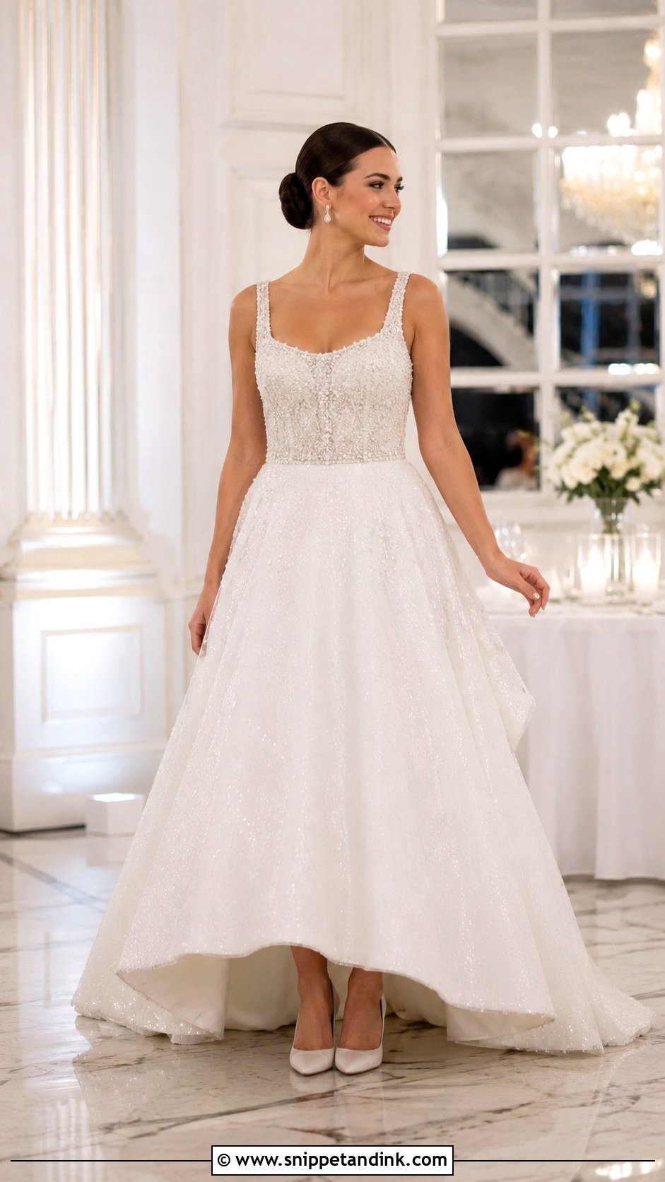 French Bustle Beaded Wedding Dress - Snippet and Ink - 25 French Bustle Wedding Dress Ideas