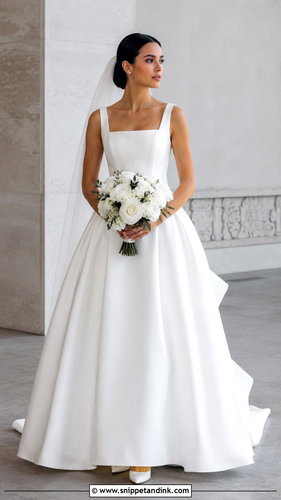 French Bustle Mikado Wedding Dress - Snippet and Ink - 25 French Bustle Wedding Dress Ideas