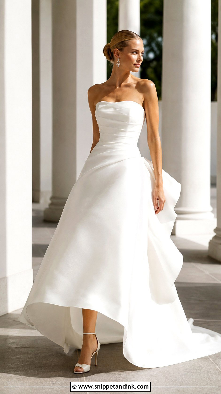 French Bustle Organza Wedding Dress - Snippet and Ink - 25 French Bustle Wedding Dress Ideas