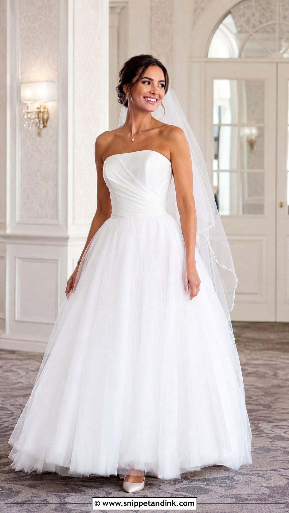 French Bustle Strapless Wedding Dress - Snippet and Ink - 25 French Bustle Wedding Dress Ideas