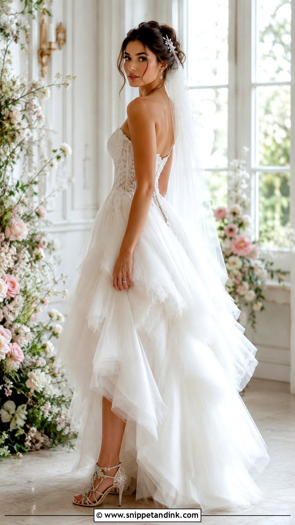 French Bustle Tulle Wedding Dress - Snippet and Ink - 25 French Bustle Wedding Dress Ideas