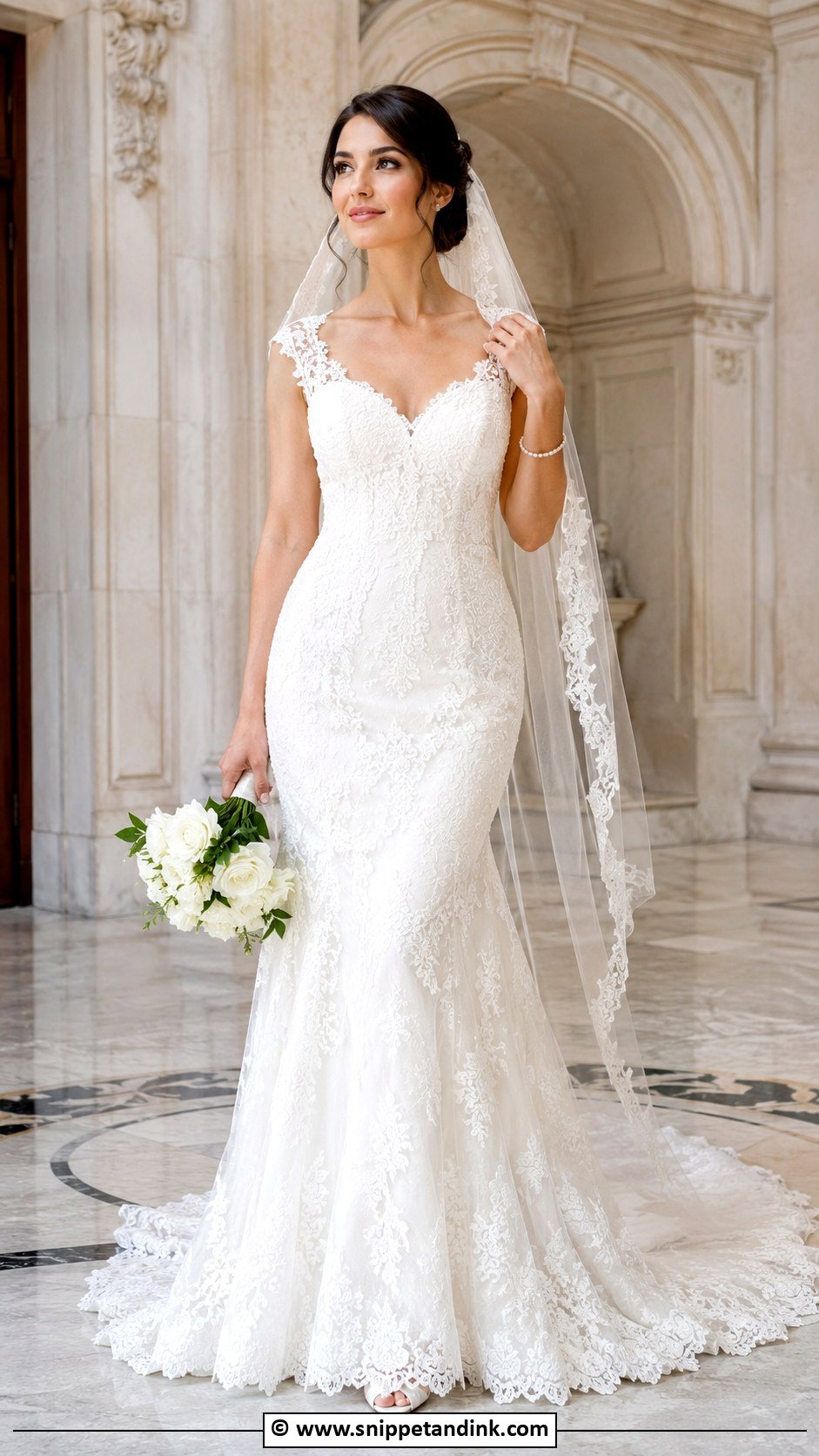 French Lace Alencon Wedding Dress - Snippet and Ink - 30 French Lace Wedding Dress Ideas