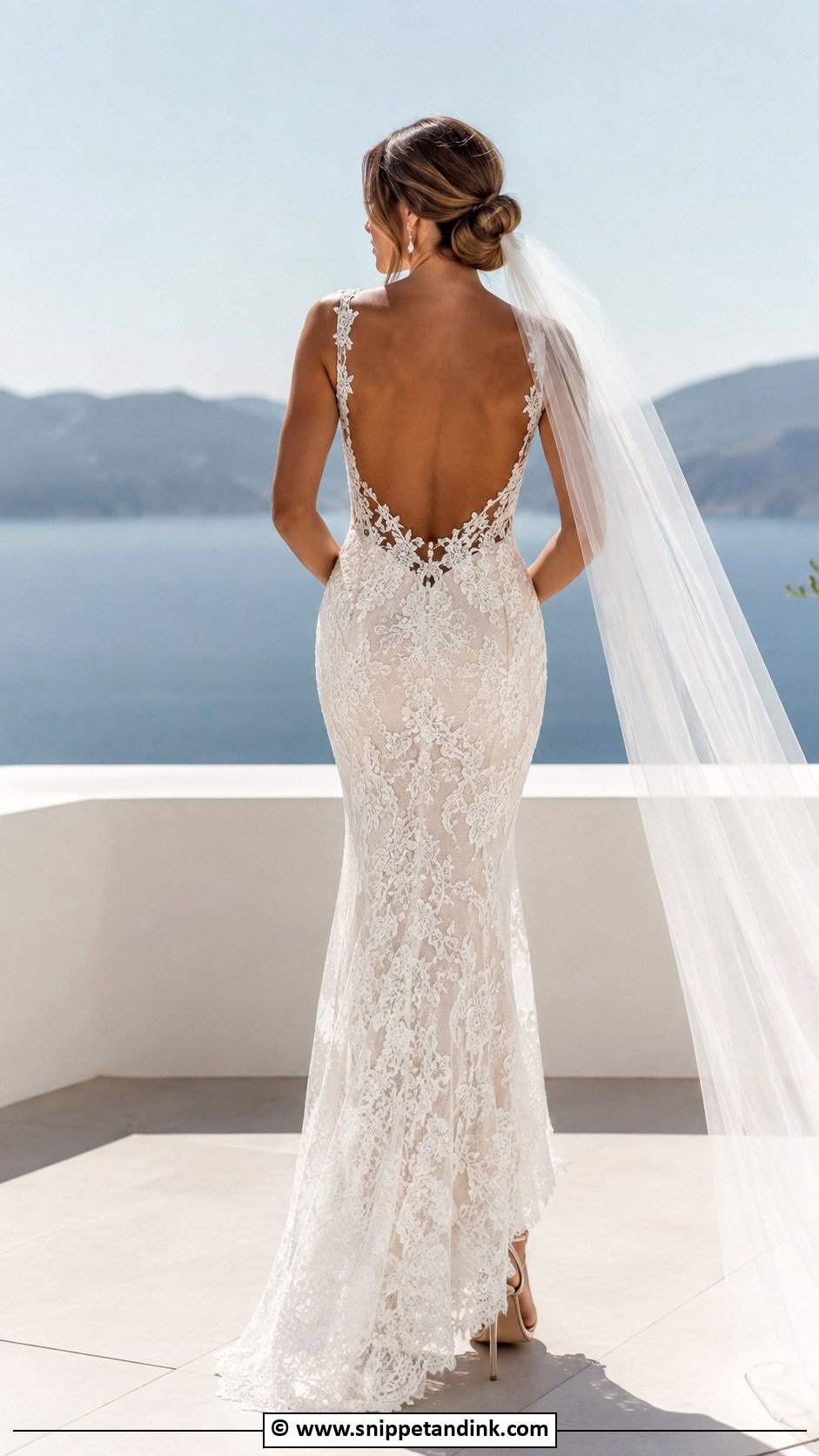 French Lace Open Back Wedding Dress - Snippet and Ink - 30 French Lace Wedding Dress Ideas