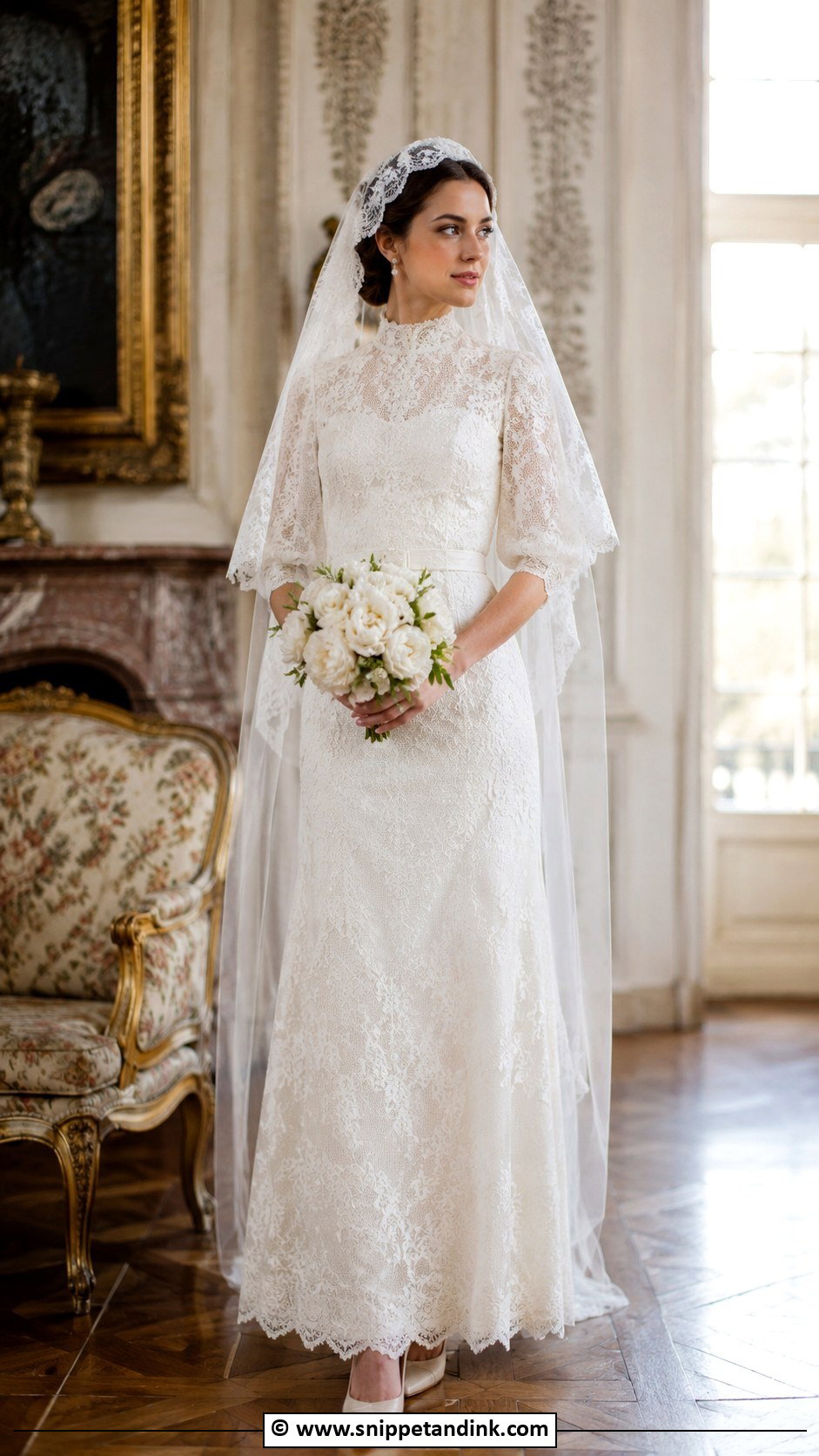 French Lace Vintage Wedding Dress - Snippet and Ink - 30 French Lace Wedding Dress Ideas