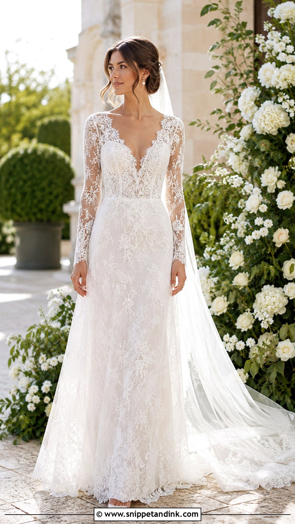 French Lace Wedding Dress - Snippet and Ink - 30 French Wedding Dress Ideas
