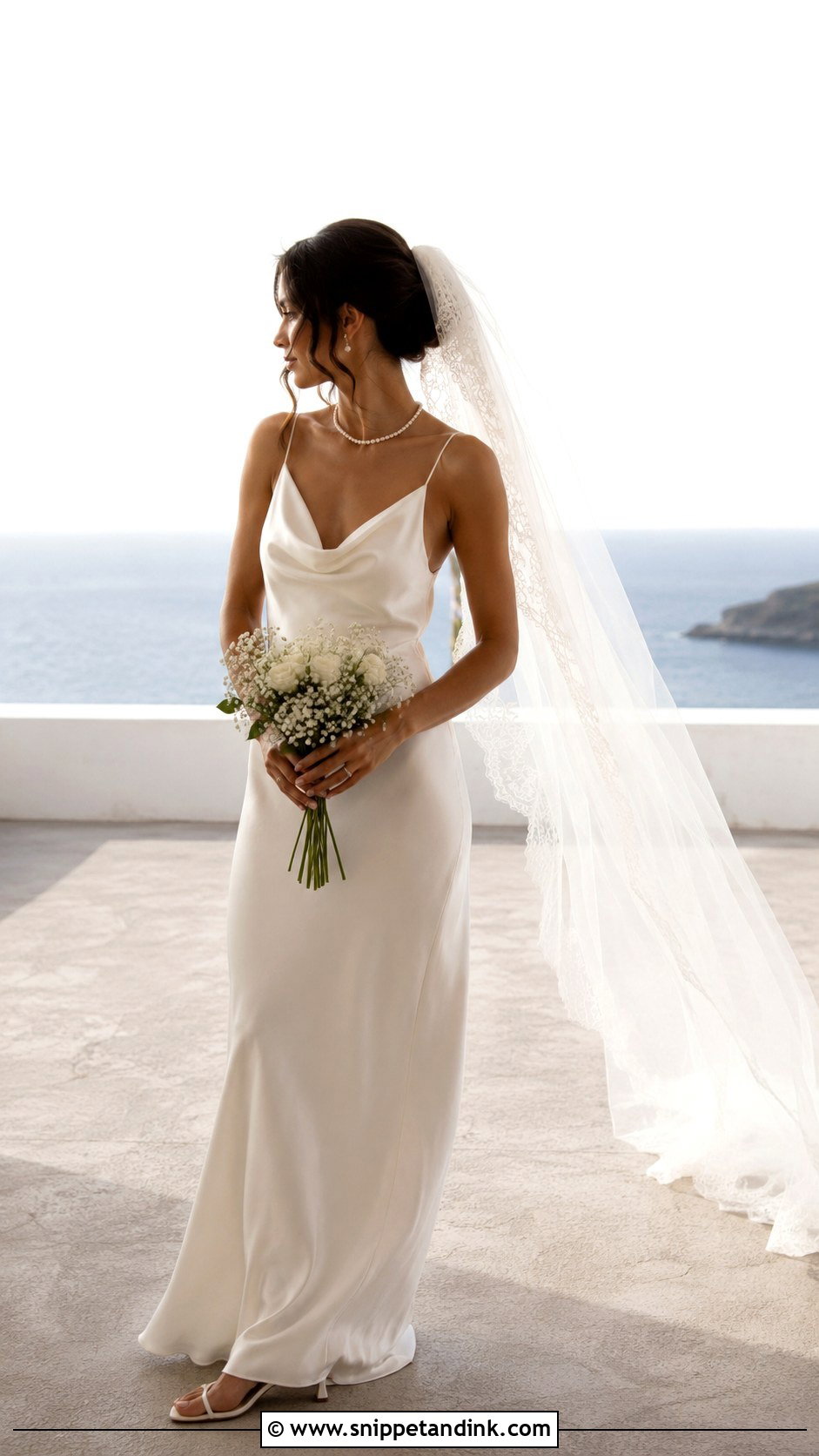 French Silk Slip Wedding Dress - Snippet and Ink - 20 French Style Wedding Dress Ideas