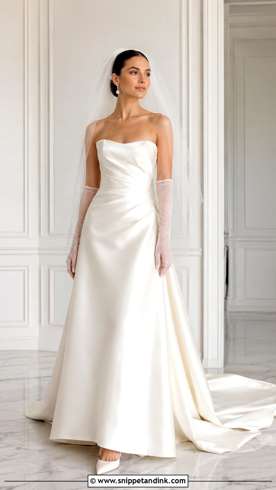 French Strapless Wedding Dress - Snippet and Ink - 30 French Wedding Dress Ideas