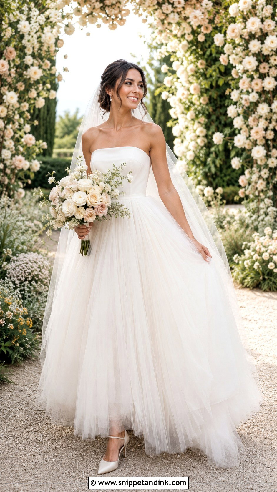 French Tulle Wedding Dress - Snippet and Ink - 30 French Wedding Dress Ideas