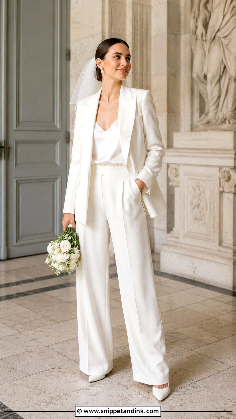 French Wedding Suit - Snippet and Ink - 30 French Wedding Dress Ideas