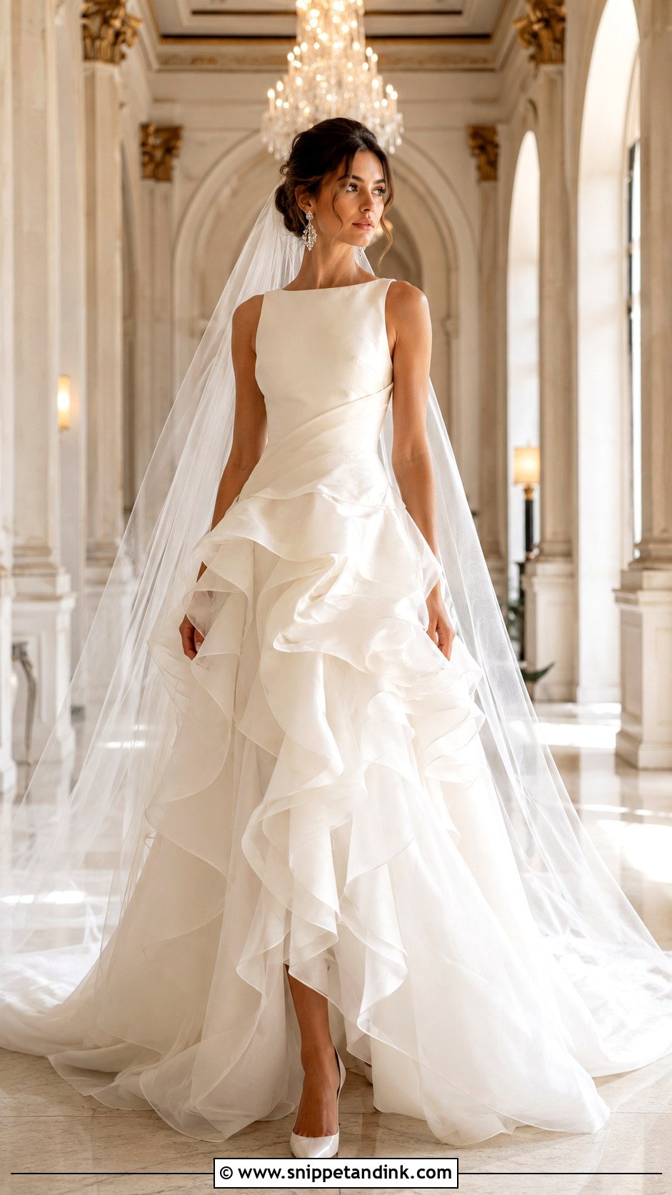 Frilly Organza Wedding Dress - Snippet and Ink - 20 Frilly Wedding Dresses