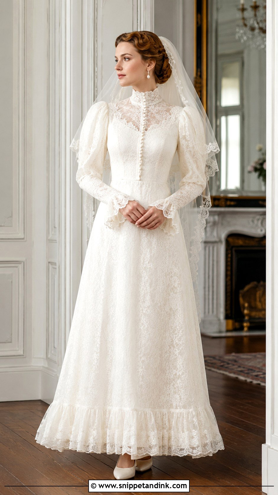 Frilly Vintage Wedding Dress - Snippet and Ink - 20 Frilly Wedding Dresses