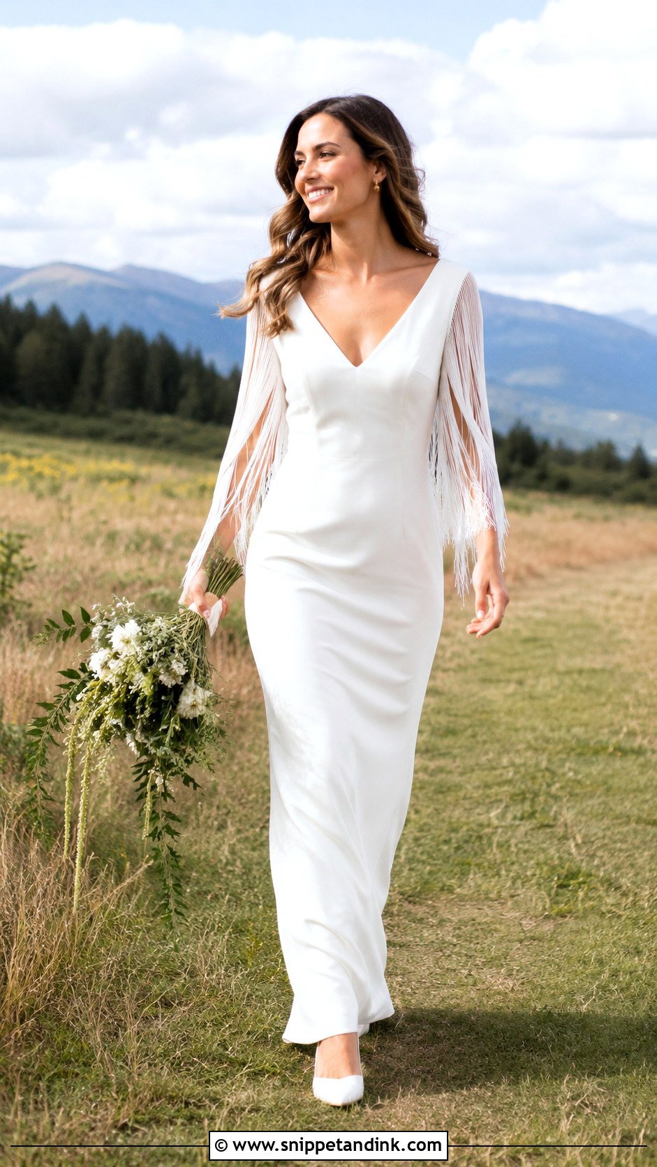 Fringe Boho Spring Wedding Dress - Snippet and Ink - 20 Boho Spring Wedding Dress Ideas