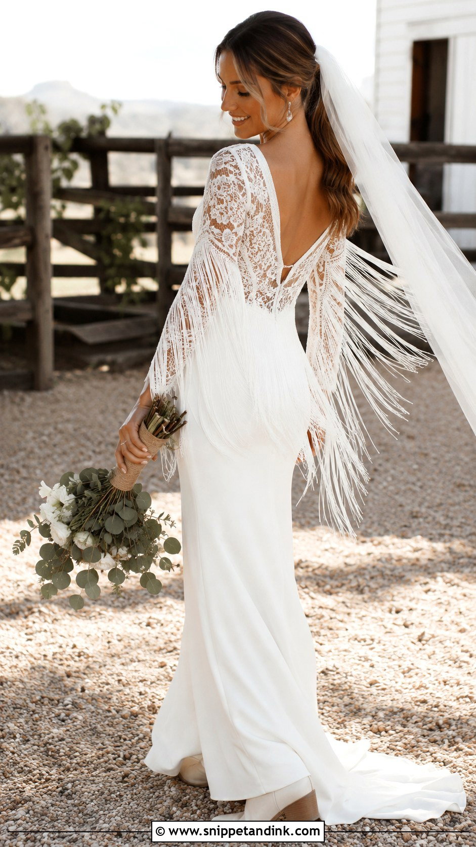 Fringe Boho Wedding Dress - Snippet and Ink - 20 Boho Chic Wedding Dresses