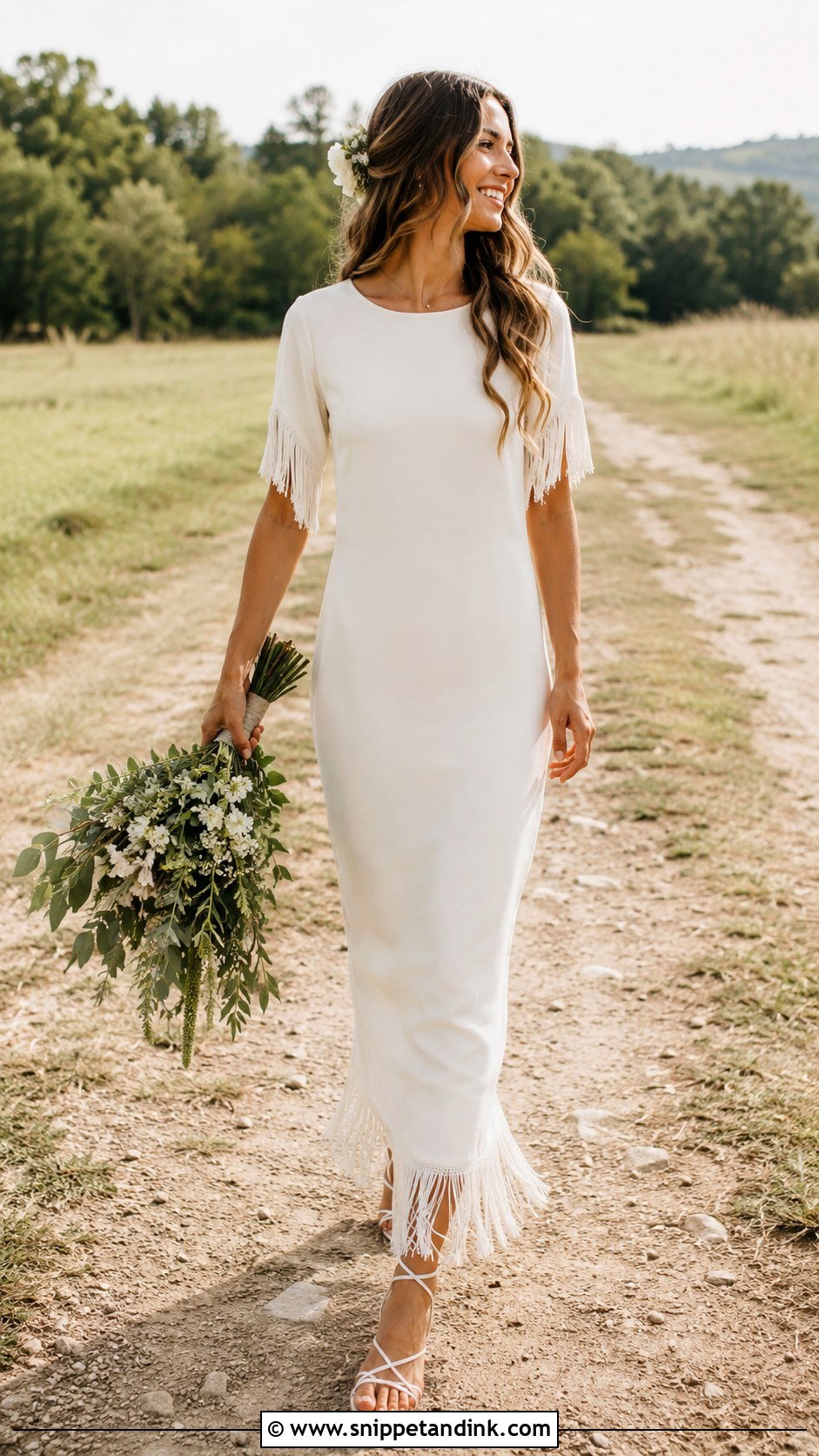 Fringe Wedding Dress - Snippet and Ink - 25 Vintage Hippie Wedding Dress Ideas