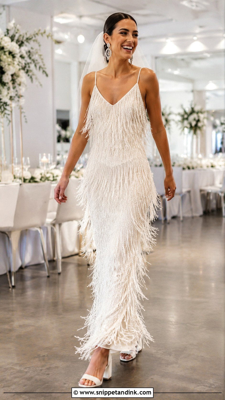 Fringe Wedding Dress - Snippet and Ink - 20 Creative Wedding Dress Ideas