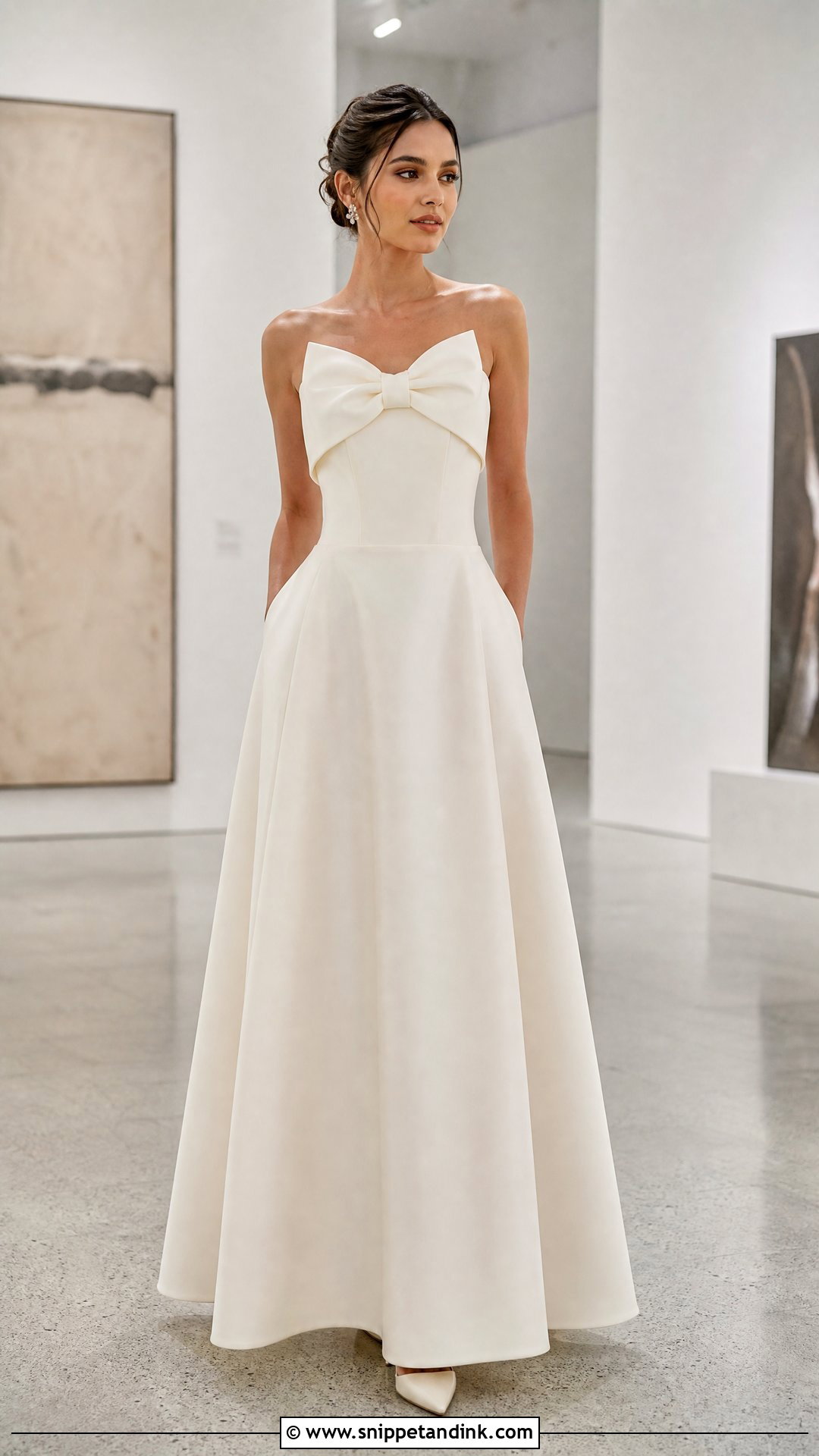 Front Bow Wedding Dress - Snippet and Ink - 20 Wedding Dress with a Bow Ideas